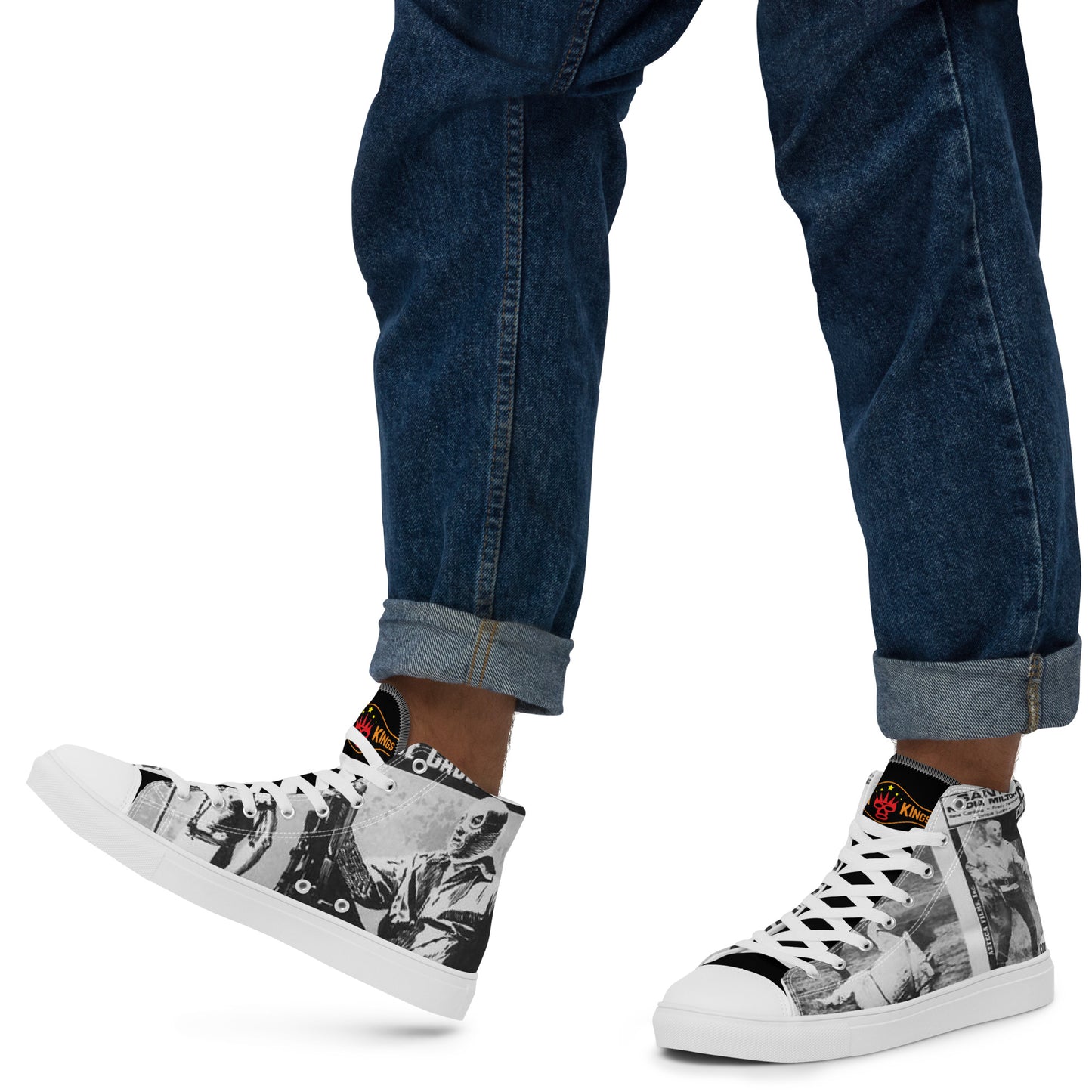 Men’s high top canvas shoes